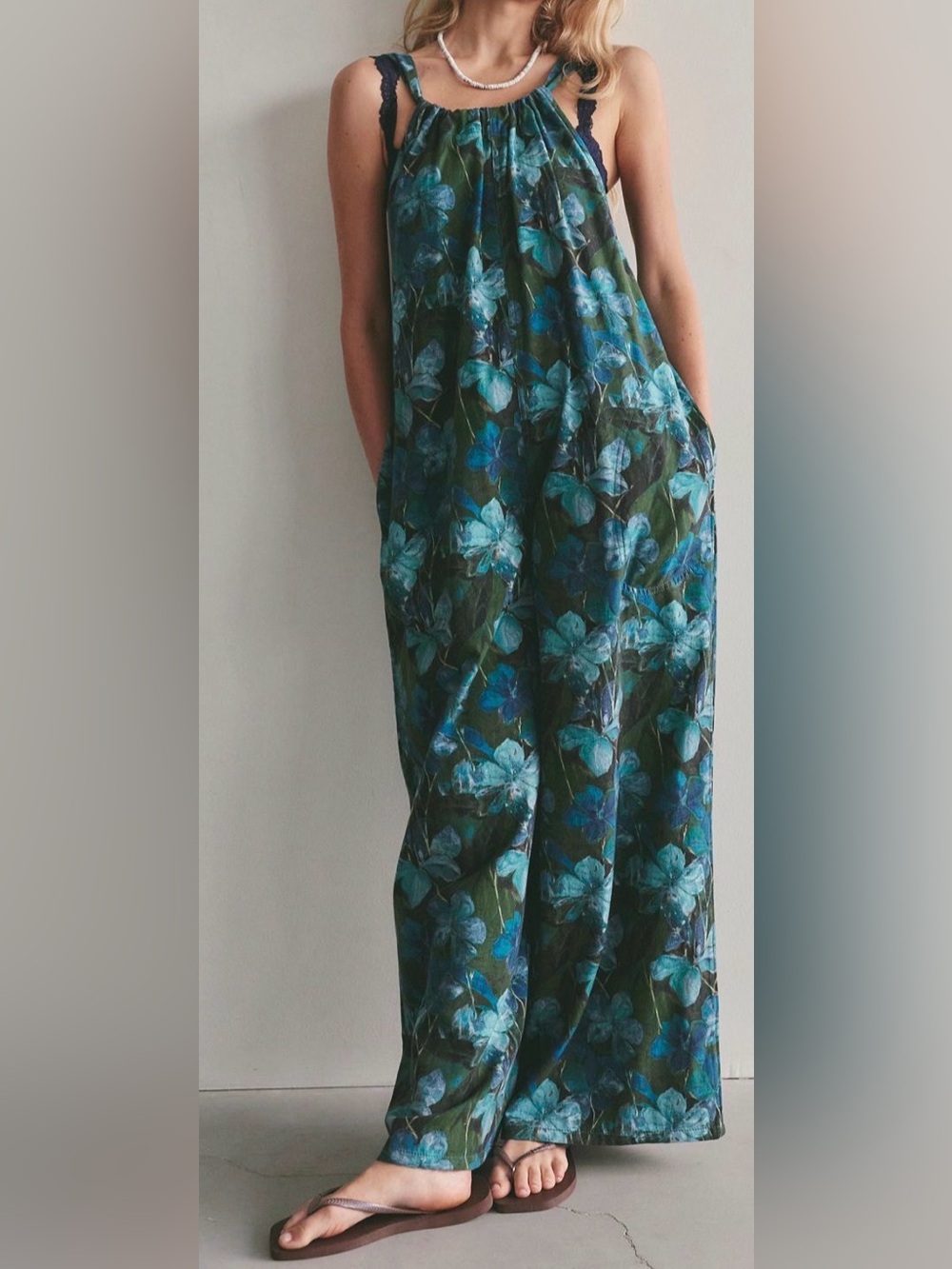 Free People Freebird Printed Jumpsuit